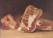 Still Life with Sheep's Head (mk05) Francisco de Goya